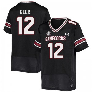 Men Jatius Geer Black Gamecocks College Football #12 Jersey 683996-203