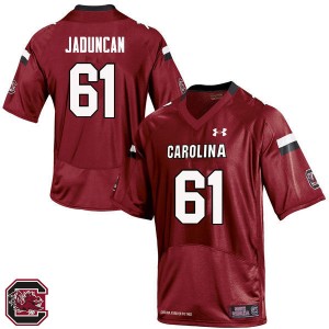 Men Javion Duncan Red Gamecocks College Football #61 Jersey 747614-930