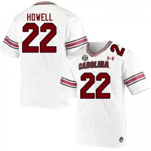 Men Jawarn Howell White South Carolina Gamecocks College Football #22 Jersey 294866-217