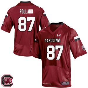 Men Kiel Pollard Red South Carolina Gamecocks College Football #87 Jersey 192126-383