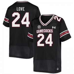 Men Mason Love Black South Carolina College Football #24 Jersey 187890-698