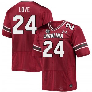 Men Mason Love Garnet South Carolina College Football #24 Jersey 902774-854