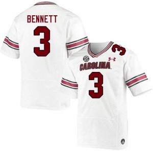 Men Mazeo Bennett White South Carolina Gamecocks College Football #3 Jersey 809615-530