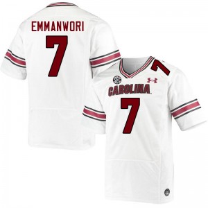 Men Nick Emmanwori White South Carolina College Football #7 Jersey 843738-252
