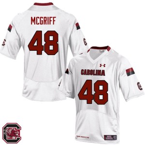 Men Nick McGriff White University of South Carolina College Football #48 Jersey 354949-477