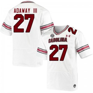 Men Oscar Adaway III White South Carolina College Football #27 Jersey 373220-764