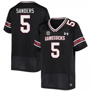 Men Raheim Sanders Black University of South Carolina College Football #5 Jersey 755028-840