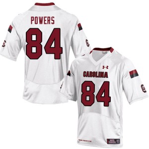 Men Rico Powers White South Carolina College Football #84 Jersey 147487-338
