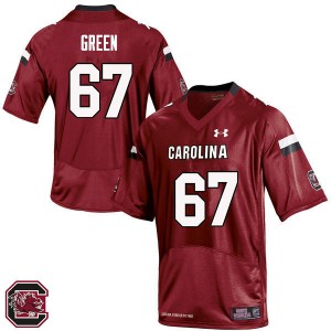 Men Ryan Green Red Gamecocks College Football #67 Jersey 338747-755