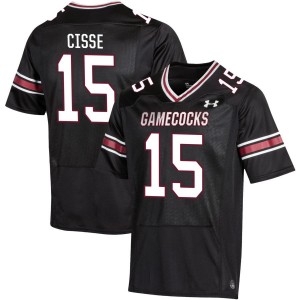 Men Brandon Cisse Black University of South Carolina College Football #15 Jerseys 490573-869