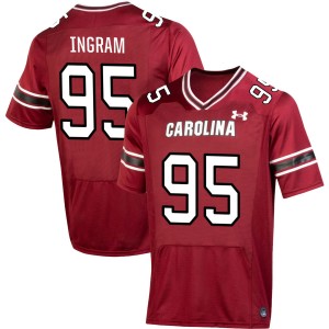 Men Christian Ingram Garnet South Carolina College Football #95 Jerseys 905902-310