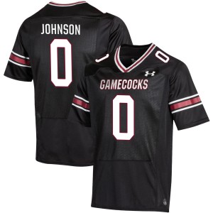 Men Fred Johnson Black University of South Carolina College Football #0 Jerseys 851091-964