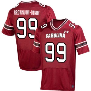 Men Gabriel Brownlow-Dindy Garnet South Carolina Gamecocks College Football #99 Jerseys 215670-791