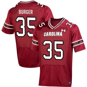 Men Jackson Burger Garnet South Carolina Gamecocks College Football #35 Jersey 115934-474