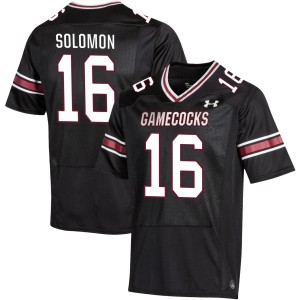 Men Jalewis Solomon Black Gamecocks College Football #16 Jerseys 914304-609