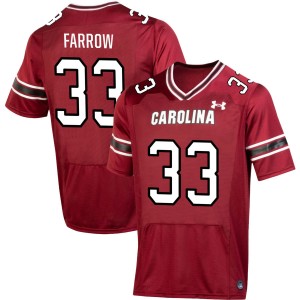 Men Kyler Farrow Garnet University of South Carolina College Football #33 Jerseys 259455-111