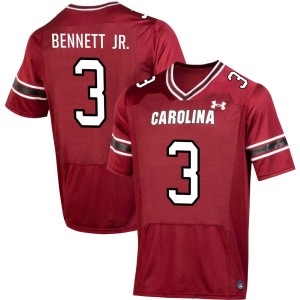 Men Mazeo Bennett Jr. Garnet University of South Carolina College Football #3 Jerseys 852346-227