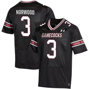 Men Myles Norwood Black South Carolina Gamecocks College Football #3 Jerseys 670291-379