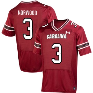 Men Myles Norwood Garnet South Carolina Gamecocks College Football #3 Jersey 335639-910