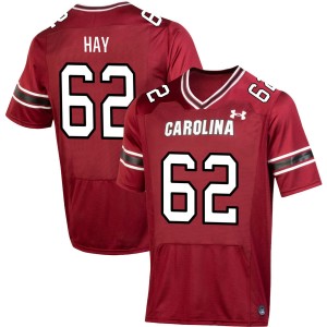 Men Nolan Hay Garnet Gamecocks College Football #62 Jersey 997554-839