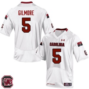 Men Stephon Gilmore White South Carolina College Football #5 Jersey 810485-543