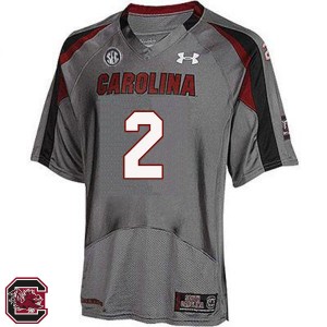 Men Sterling Sharpe Gray University of South Carolina College Football #2 Jersey 863112-903