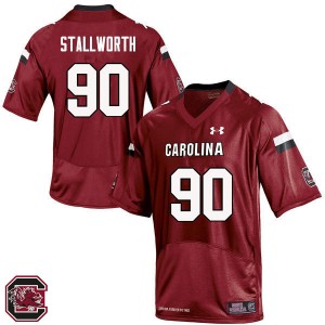 Men Taylor Stallworth Red South Carolina College Football #90 Jersey 469187-224
