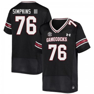 Men Torricelli Simpkins III Black South Carolina Gamecocks College Football #76 Jersey 709337-870