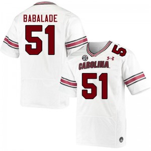 Men Tree Babalade White South Carolina College Football #51 Jersey 663572-198