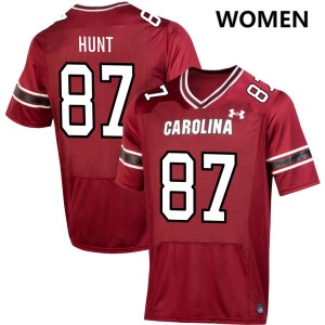 Women Brady Hunt Garnet South Carolina Gamecocks College Football #87 Jerseys 313914-720