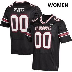 Women Custom Black South Carolina College Football #00 Jerseys 229992-200