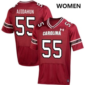 Women Damola Ajidahun Garnet University of South Carolina College Football #55 Jersey 931384-287