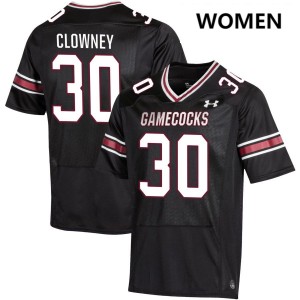 Women Demon Clowney Black Gamecocks College Football #30 Jersey 939649-133