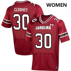 Women Demon Clowney Garnet South Carolina College Football #30 Jerseys 662027-507