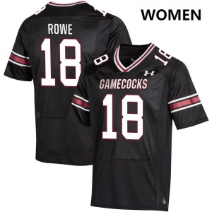 Women Brian Rowe Black University of South Carolina College Football #18 Jerseys 327679-744