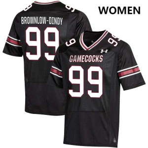 Women Gabriel Brownlow-Dindy Black South Carolina College Football #99 Jerseys 178351-425