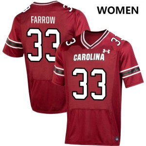 Women Kyler Farrow Garnet University of South Carolina College Football #33 Jersey 373298-142