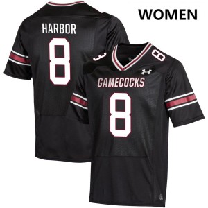 Women Nyck Harbor Black South Carolina Gamecocks College Football #8 Jersey 185139-824