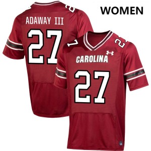 Women Oscar Adaway III Garnet South Carolina Gamecocks College Football #27 Jersey 297448-575