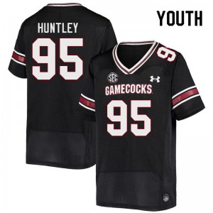 Youth Alex Huntley Black South Carolina Gamecocks College Football #95 Jersey 993031-257