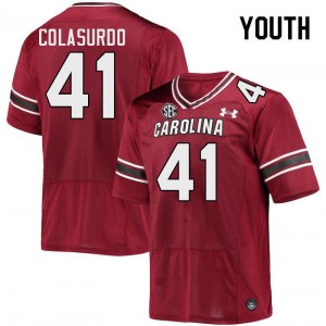 Youth Andrew Colasurdo Garnet Gamecocks College Football #41 Jersey 881300-459