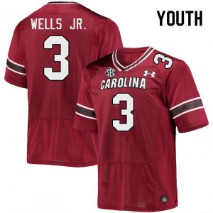 Youth Antwane Wells Jr. Garnet South Carolina College Football #3 Jersey 260095-124