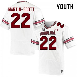 Youth Bam Martin-Scott White South Carolina College Football #22 Jersey 562672-817