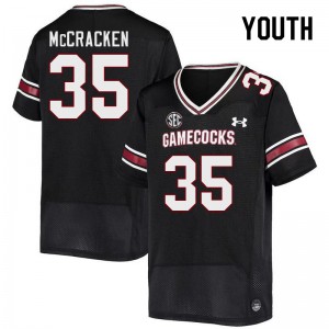 Youth Chase McCracken Black Gamecocks College Football #35 Jersey 112111-130