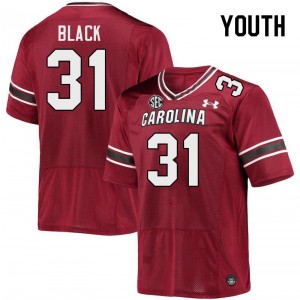 Youth DJ Black Garnet South Carolina College Football #31 Jersey 377650-588