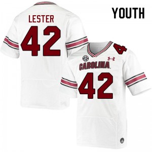 Youth Daniel Lester White University of South Carolina College Football #42 Jersey 551201-710
