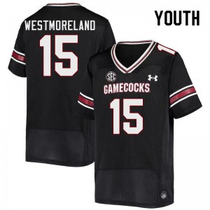 Youth Donovan Westmoreland Black South Carolina College Football #15 Jersey 970744-183