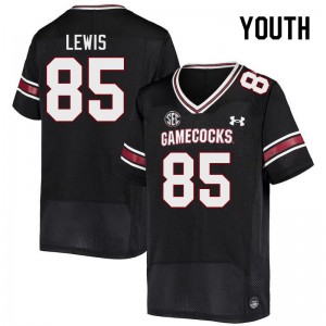 Youth Eddie Lewis Black Gamecocks College Football #85 Jersey 381187-675