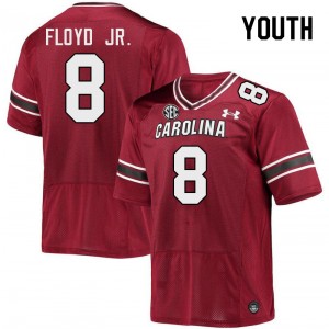 Youth Emory Floyd Jr. Garnet South Carolina Gamecocks College Football #8 Jersey 305343-956