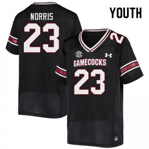 Youth Isaiah Norris Black University of South Carolina College Football #23 Jersey 299244-402